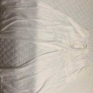 White canvas pants